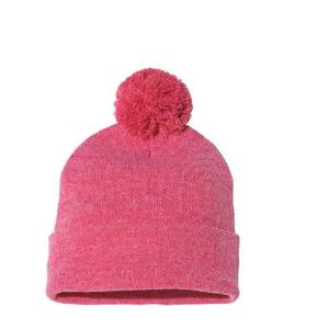 Gorro con pompón naranja, gorro de invierno tejido de lana acrílica con logotipo bordado, gorro cómodo, nueva moda, gorro jacquard con letras - Product Image 2