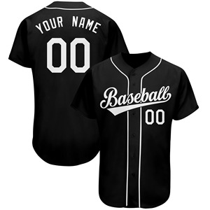 Camiseta de béisbol personalizada para hombres y niños, camisetas con botones sublimados completos, ropa deportiva cómoda y transpirable, números de nombre de equipo personalizados - Product Image 4