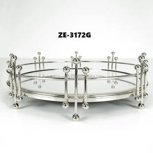 Designer Metal <b>Tray</b> Premium Home Decoration Handmade Modern Rectangle Vertical Pattern Christmas <b>Decorative</b> <b>Tray</b> - Product Image 5