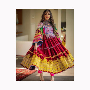 2024 mujeres nuevos estilos únicos Banjara Tribal étnico vintage afgano/Pakistán Kutchi fiesta vestido tradicional vestido afgano - Product Image 4