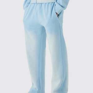 Conjunto Deportivo de Felpa para Hombre con Logotipo Personalizado, Sudadera de Manga Larga de 2 Piezas, Chándal con Lavado Ácido, 100% Algodón Transpirable - Product Image 4