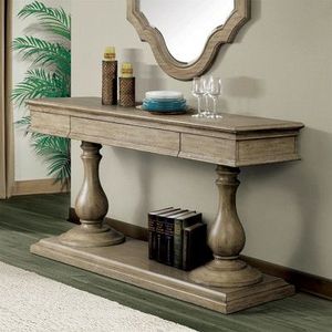 Mesa Consola de madera con encanto de granja rústica perfecta para organizar el almacenamiento y la decoración en casas de estilo rural - Product Image 6