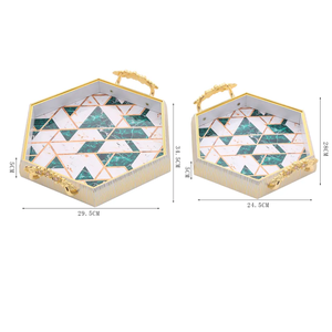 Plats de service fête de mariage décoration de table restauration plateau de service rectangulaire fête de mariage décoration de table nourriture - Product Image 2