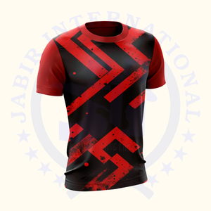 Camisetas de cuello redondo de gran tamaño con estampado en relieve de algodón 100% de alta calidad para hombre, patrón de estilo informal de verano, gran oferta, opciones de bricolaje - Product Image 6