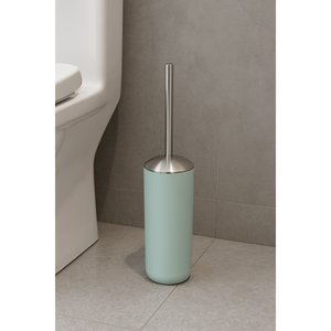 36 pezzi scopino Morandi verde con supporto, 8 × 38cm finitura cromata PP + ABS Set pulizia bagno per alberghi e case - Product Image 1