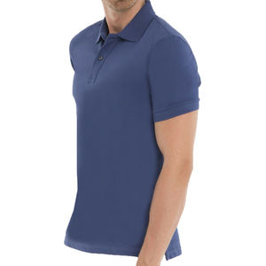 Polos de punto de verano de nuevo diseño con soporte de logotipo OEM y camiseta Polo de algodón transpirable emparejada - Product Image 2