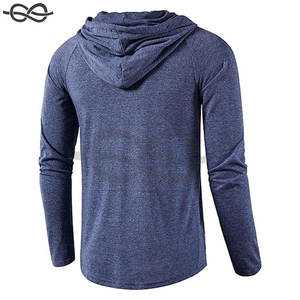 Mens <b>Gym</b> Workout Active Long Sleeve Pullover Lightweight <b>Hoodie</b> Casual Hooded Sweatshirt Exercise Running Outdoor basics - Product Image 3