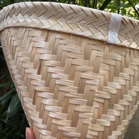 Panier vapeur traditionnel en bambou tissé à la main / Pot à vapeur naturel pour riz gluant, dim sum et légumes