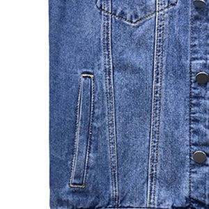 Chaleco Vaquero Casual de Otoño para Hombre, Sin Mangas, Transpirable, 100% Algodón, Prenda Exterior, Hecho en Pakistán - Product Image 5