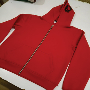 Sweat-shirt à capuche personnalisé pour homme, 100% coton, design brodé, coupe ample longue, col montant, couleur contrastée, épissure, hiver - Product Image 6