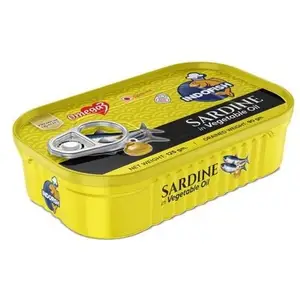 Produttori di Sardine In scatola Sardine Tin Fish Sardine In scatola In olio vegetale 125g popolare 1880g/1000g/200g/185g/170g/160g/14