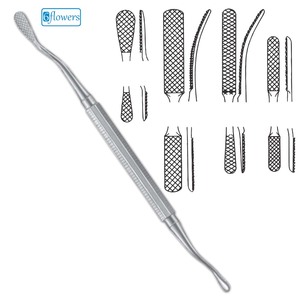 Instrument chirurgical d'acier inoxydable de râpe manuelle de Foman - Product Image 1