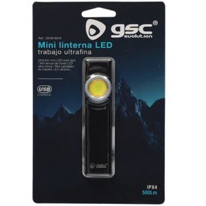 Mini Lampada da Lavoro LED 5W 500Lm Alimentata Tramite USB Copertura 40m Nera (GSC 201815012) - Product Image 2