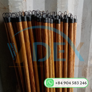 Mango de escoba de madera recubierto de café de PVC de Vietnam precio barato - Product Image 2