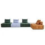Mod Single Seat Sectional <b>Sofa</b> with PU Upholstery and Sponge Filling for Apartment or Hotel Use Living Room Furniture - Product Image 2