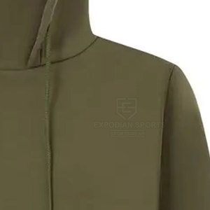 เสื้อฮู้ดบาลาคลาวาสำหรับผู้ชายแฟชั่นฤดูหนาว ผ้าฟลีซเนื้อนุ่ม ระบายอากาศได้ดี เป็นมิตรกับสิ่งแวดล้อม แห้งเร็ว ผ้าฝ้ายผสม ซิป - Product Image 5