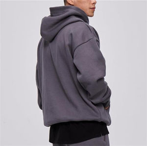 Sudadera con capucha de algodón orgánico de alta calidad Unisex sudaderas con capucha personalizadas serigrafía peso pesado Boxy cómodo hombres Sudadera con capucha - Product Image 1