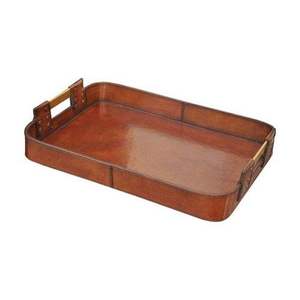 Bandeja de Servir de Cuero Genuino, Diseño Clásico y Moderno, Decorativa para Interiores, Apta para Lavavajillas, Ecológica, Ideal para Fiestas - Product Image 5