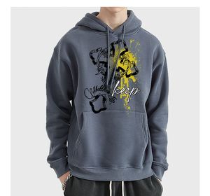 Lujo 100% algodón 500gsm Heavyweight Oversized Men's Hoodies con logotipo personalizado Streetwear Sudaderas con capucha en blanco - Product Image 3