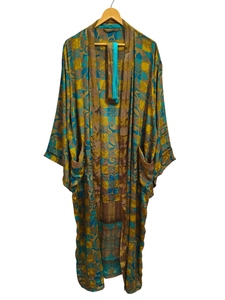 ชุดกิโมโนผ้าไหมหลากสีสำหรับผู้หญิงชุดใส่ในบ้านชุดกิโมโนสำหรับใส่ในบ้าน - Product Image 2