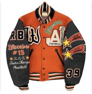 Chaqueta Varsity Personalizada de Alta Calidad para Hombre, Servicio OEM, Impermeable, Reversible, Precio de Fábrica - Product Image 6