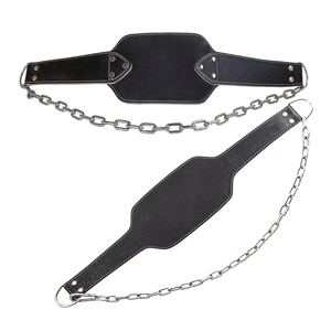 เข็มขัดหนังสำหรับออกกำลังกายเข็มขัดหนังพร้อมโซ่ปรับระดับได้เข็มขัดเล่นกีฬายกน้ำหนัก - Product Image 5