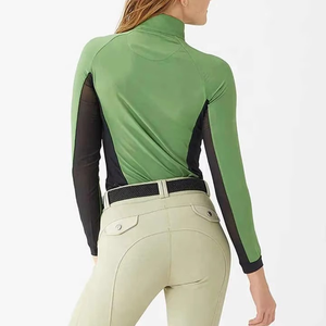 Fournisseur en gros de vêtements équestres pour femmes couche de base extensible dans les quatre sens couche de base d'équitation vêtements de course équestre - Product Image 3