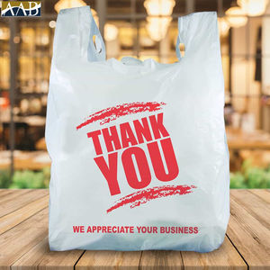 เสื้อยืดถุงพลาสติก HDPE พิมพ์ลายเองขอบคุณ - Product Image 4