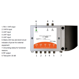 <span class=keywords><strong>Amplificador</strong></span> de señal de línea de TV de alto rendimiento, fabricante profesional, <span class=keywords><strong>UHF</strong></span>/<span class=keywords><strong>VHF</strong></span>/<span class=keywords><strong>FM</strong></span> - Product Image 4
