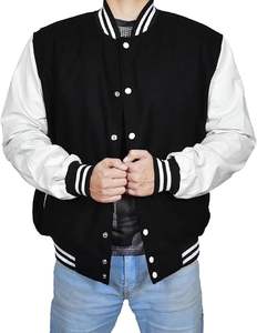 Veste universitaire de baseball - Veste bomber en laine décontractée et chaude pour hommes, style Hotline Miami, veste universitaire de baseball pour garçons - Product Image 2