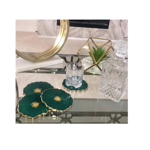 ที่รองแก้วเรซินอีพ็อกซี่ลายดอกไม้สำหรับเป็นของขวัญถาดรองแก้วสำหรับตกแต่งบ้านไวน์ - Product Image 2