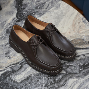 Zapatos Oxford de cuero formales, antideslizantes y resistentes al desgaste, para oficina, negocios y vestir. - Product Image 1
