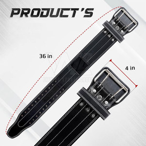 Ceinture de musculation unisexe en cuir de vachette de haute qualité, épaisseur 8mm-15mm, écologique, respirante, confortable, robuste - Product Image 4
