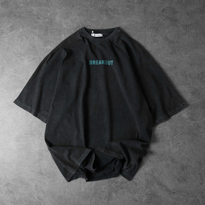 Heavyweight 275GSM camiseta Streetwear Stock Pour Vintage ácido lavado Boxy Fit recortada camiseta desgastada de gran tamaño - Product Image 2