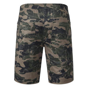 Short de bain confortable à la mode d'été pour hommes 100% coton maille tricotée Style décontracté impression par sublimation ceinture pratique - Product Image 3