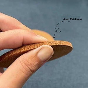 Wholesale Custom Printed logo Any Size Thickness Circular Natural <b>Cork</b> <b>coaster</b> - Product Image 3