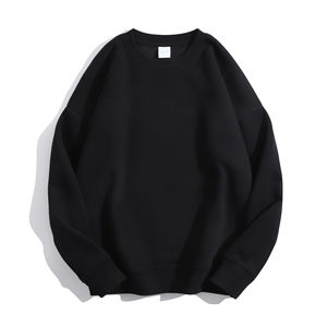 Venta al por mayor personalizado pesado 320 Sudadera de cuello redondo, retro, de moda y suelta sudadera, adecuado para hombres y mujeres - Product Image 6