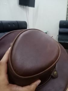 หมวกคาวบอยหนังแท้สีน้ำตาลพรีเมียม พร้อมรูระบายอากาศและดีไซน์วินเทจ หมวกหนังสไตล์ตะวันตกแบบสั่งทำสำหรับผู้ชาย - Product Image 6