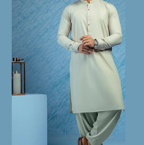 Fournisseur direct d'usine pour hommes Shalwar Kameez personnalisé OEM ODM vente en gros de vêtements musulmans longs en polyester meilleure vente - Product Image 4