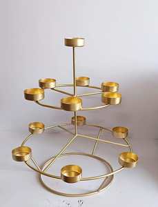 Décoration d'intérieur, chandelier en métal et cristal pour mariage et fête - Product Image 6