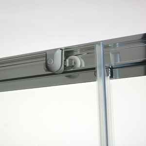 ประตูห้องอาบน้ำกระจกนิรภัยใสขนาด 110 ซม. สำหรับห้องน้ำ แบบเลื่อนไร้กรอบ หนา 6 มม. - Product Image 1