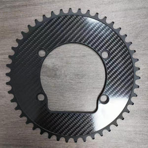 Pédalier de vélo de route en carbone avec plateaux en carbone <span class=keywords><strong>Easton</strong></span>, axe en alliage de titane, BCD 110, 50/34-54/40T dents, noir - Product Image 4