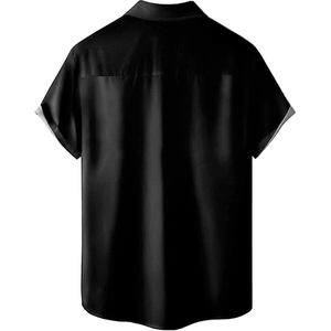 เสื้อชายหาดแขนสั้นพิมพ์ลายเสื้อฮาวายเป็นมิตรต่อสิ่งแวดล้อมสำหรับผู้ชาย - Product Image 5