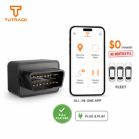 Traceur GPS OBD 4G pour flotte de véhicules, compatible iOS et Android, Plug & Play, avec GPS, BDS, LBS, géolocalisation, alarme de vibration et antivol