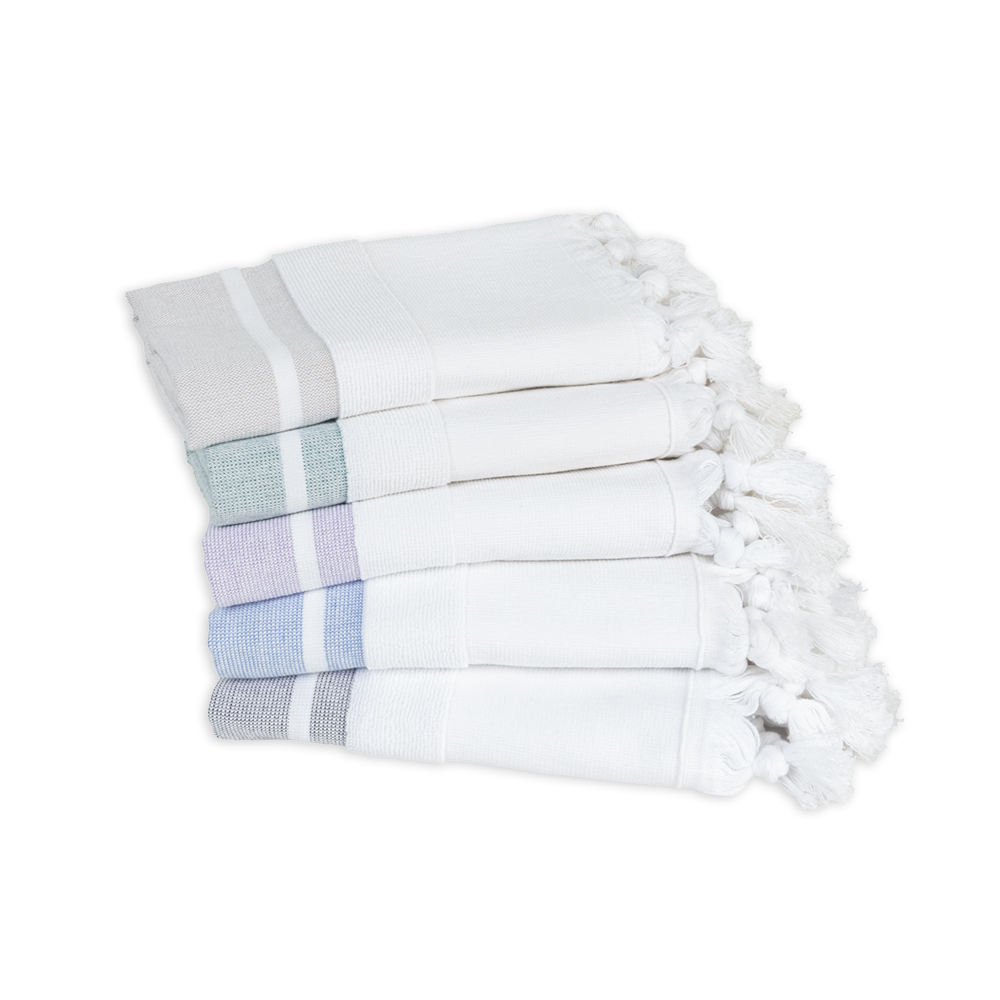 White - Grey Stripes