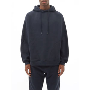 Sweat à capuche thermique d'hiver pour hommes en polaire française surdimensionné décontracté Streetwear sweat avec Logo brodé 100% coton imprimé - Product Image 1