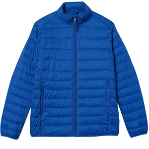 Veste matelassée surdimensionnée pour homme avec logo personnalisé, col haut, manteau d'hiver, streetwear, vente en gros - Product Image 4