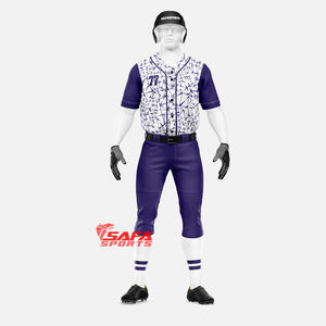 Vêtements de sport personnalisés OEM pour hommes et femmes uniformes de baseball unisexes - Product Image 1