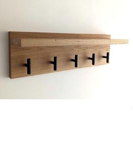 Perchero de montaje en pared ganchos para abrigos para pared estante para sombreros gancho decorativo rústico para entrada baño dormitorio Cocina - Product Image 3