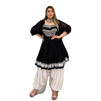 Nouvelles Robes de Soirée Afghani Kuchi 2024 pour Femmes, Prêtes-à-Porter, Boutons, Fermetures Éclair au Dos, Dentelle, Longueur Midi, Prix de Gros